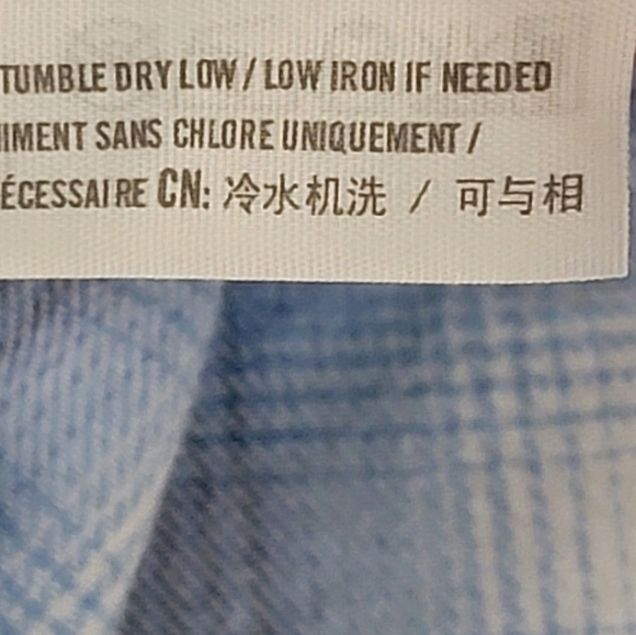 Hollister hooded button down high low plaid top size large - Picture 10 of 10